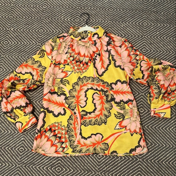CK Bradley long sleeve printed blouse size Medium - Picture 4 of 12